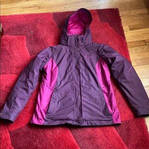 Columbia women large 3 in 1 jacket.